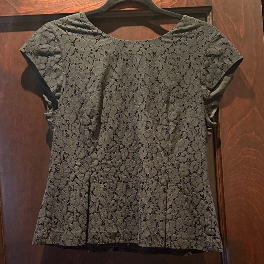 Elegant Black Lace Women's Top